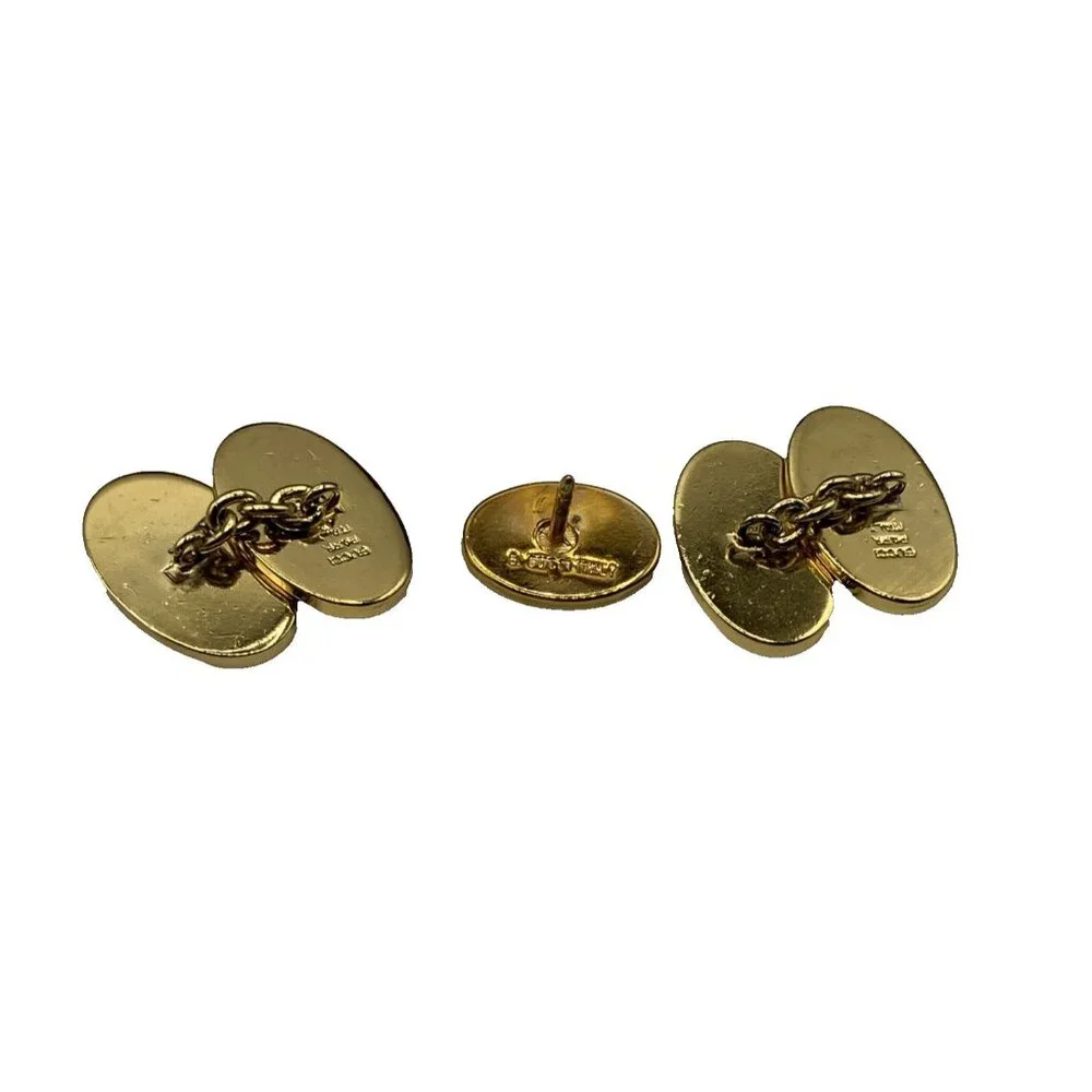 Vintage Gucci 70s cufflink Tie Tack Pin tack set